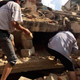 Residents of Ludian county look for survivors.